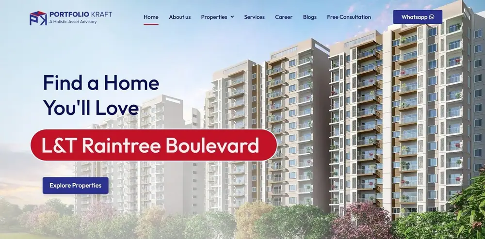 PortfolioKraft website - web design portfolio of Smgs Digi Marketers